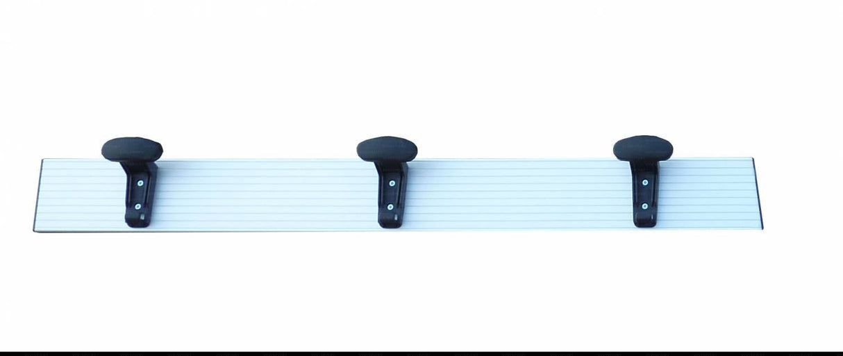 Appendiabiti a parete da 1m alluminio anodizzato Art 8608