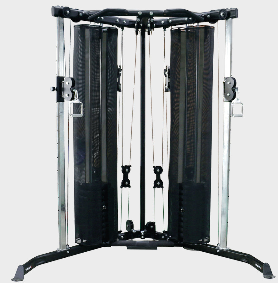 Stazione dual pulley cable cross CSX-70 con doppio pacco pesi 50kg cad.