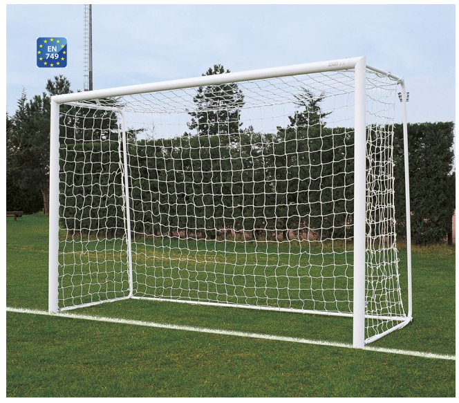 Coppia porte calcio ridotto acciaio trasportabili 600x200 Art 1175