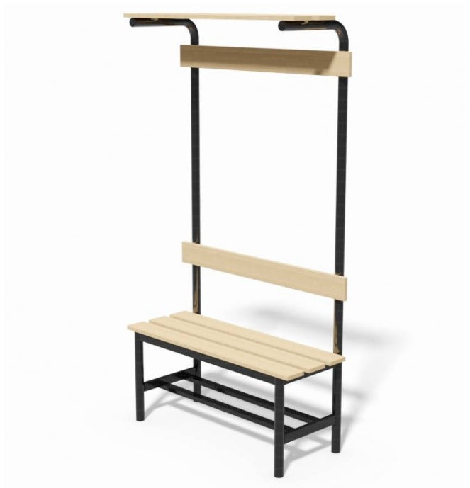 Panca Completa in Acciaio 1m Art 9046 doghe legno