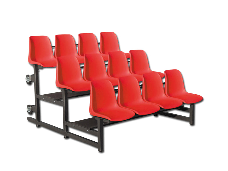 Modulo tribuna da mt 2 a 3 file di seduta con 12 scocche Art. S07668