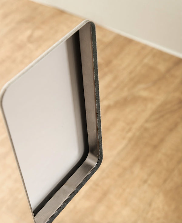 Specchio Da Parete Antinfortunistico Amadeus 200x100 Liscio Silver Frame