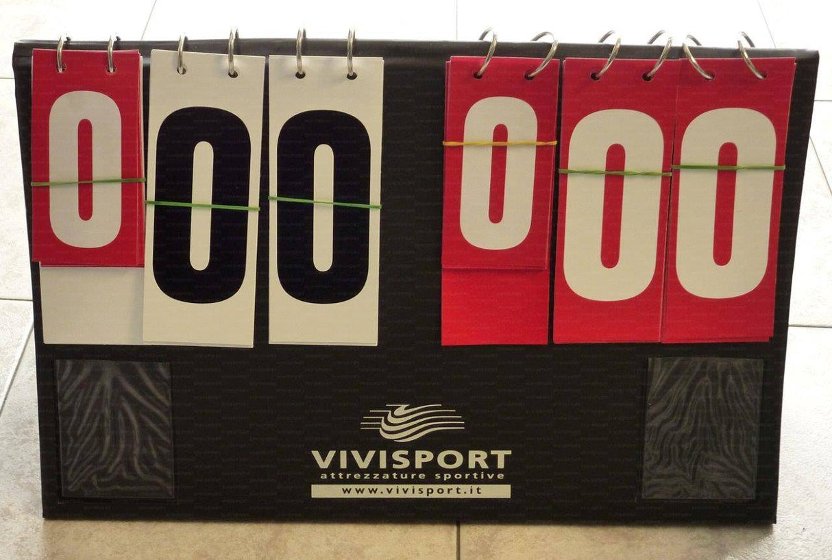 Segnapunti da tavolo con numerazione da 0 a 199 monofacciale e segnalazione time-out. ART. 4329