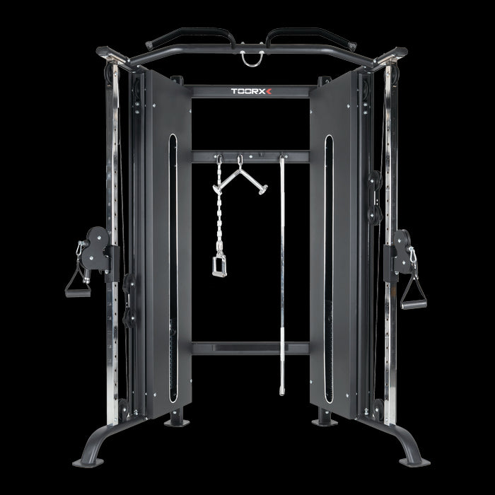 Stazione dual pulley cable cross CSX-3000 con doppio pacco pesi acciaio 80 kg cad.