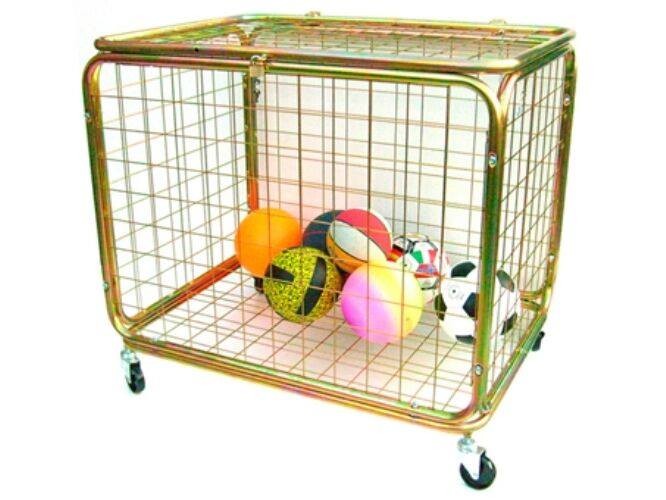 Carrello portapalloni grigliato zincato