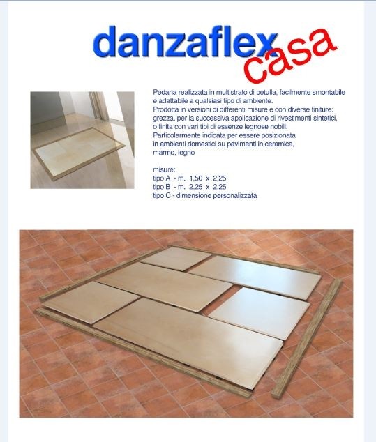 Pavimentazione Danzaflex casa pedana mt 3x1.50