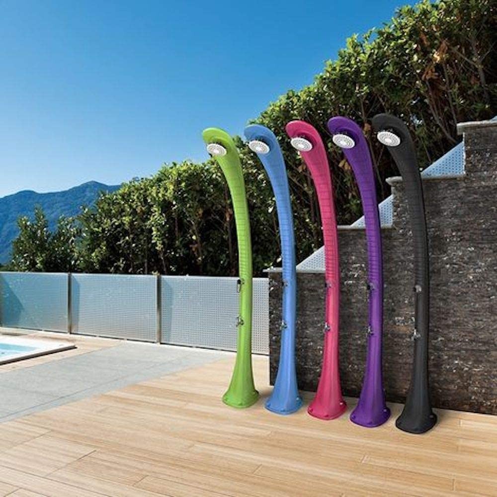 Doccia Solare Poolstar Cobra Verde da 32 LITRI con Lava Piedi