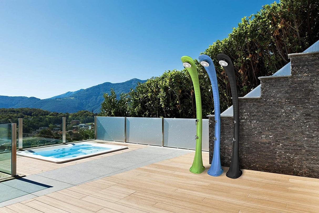Doccia Solare Poolstar Cobra Verde da 32 LITRI con Lava Piedi