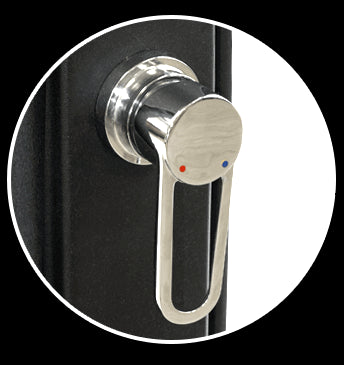 Doccia Solare Poolstar Cobra Antracite da 32 LITRI con Lava Piedi