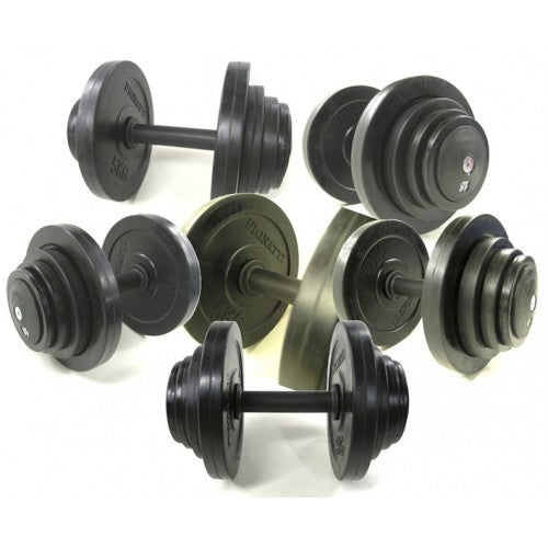 Manubri Palestra Tipo Fisso Dischi In Gomma Da 4 Kg A 10 Kg Art 304