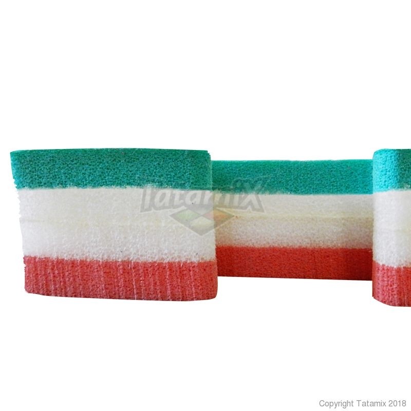 Tatami Incastro Judo Art. J40L 100x100, 4cm. Rosso/Bianco/Verde Salvia Quantità minima per la vendita 9 Moduli