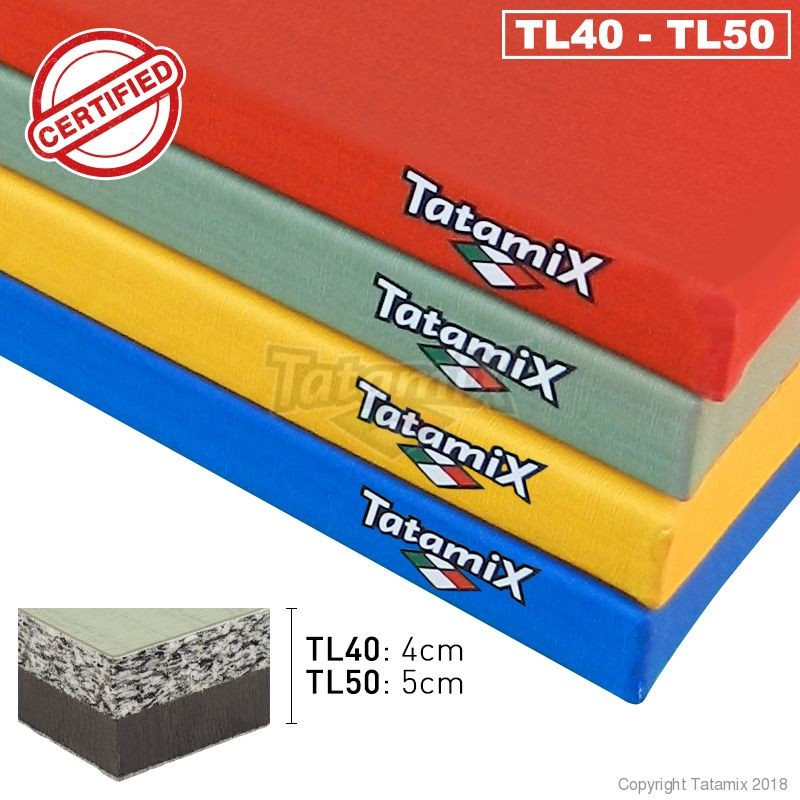 Tatami Tradizionale TL50 Pvc 200x100x5cm PU+PE Blu Peso 15 Kg