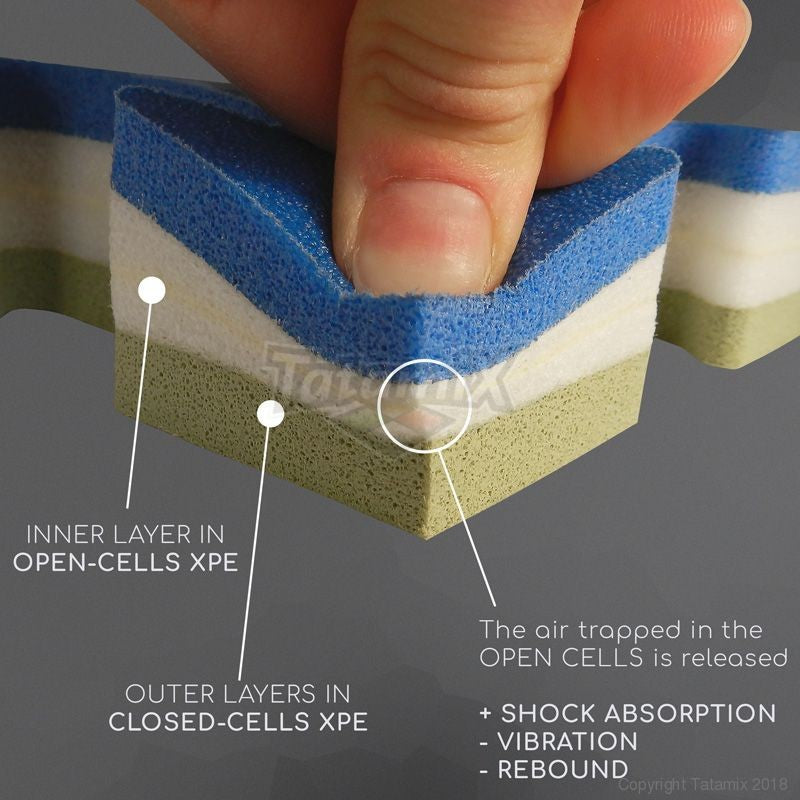 Tatami Ad Incastro Judo J40OPEN Open Cell 100x100x4cm Quantità minima per la vendita 4 Moduli