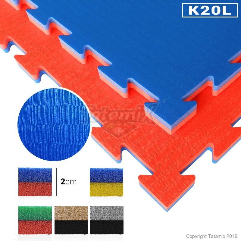 Tatami Incastro Karate K20L-50 Dim 50x50x2cm Giallo-blu Kit 4 Pezzi Quantità minima per la vendita 2 Kit