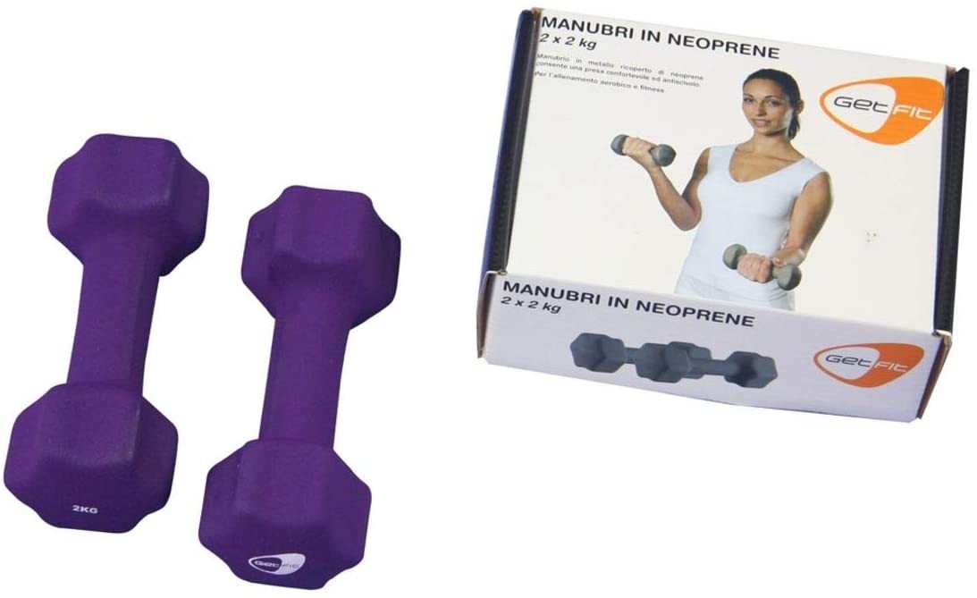 MANUBRI IN NEOPRENE DA 2Kg GETFIT cod. GF104