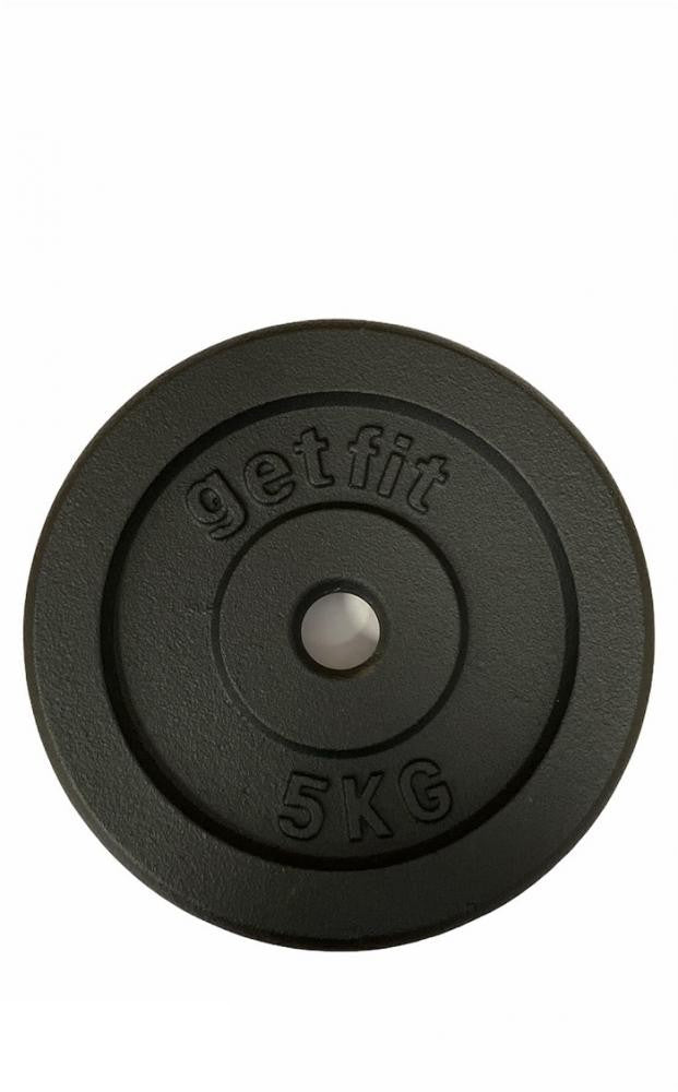 DISCHI IN GHISA BLACK PLATE DA 5KG GETFIT Art.GF094