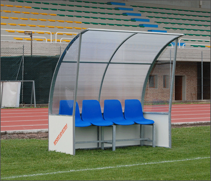 Panchina riserve e allenatori struttura di acciaio zincato ART. S04402 costo al mtl