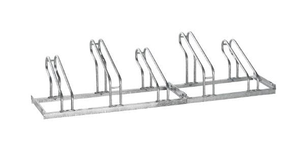 Portabici rastrelliere a 5 posti acciaio zincato per esterno