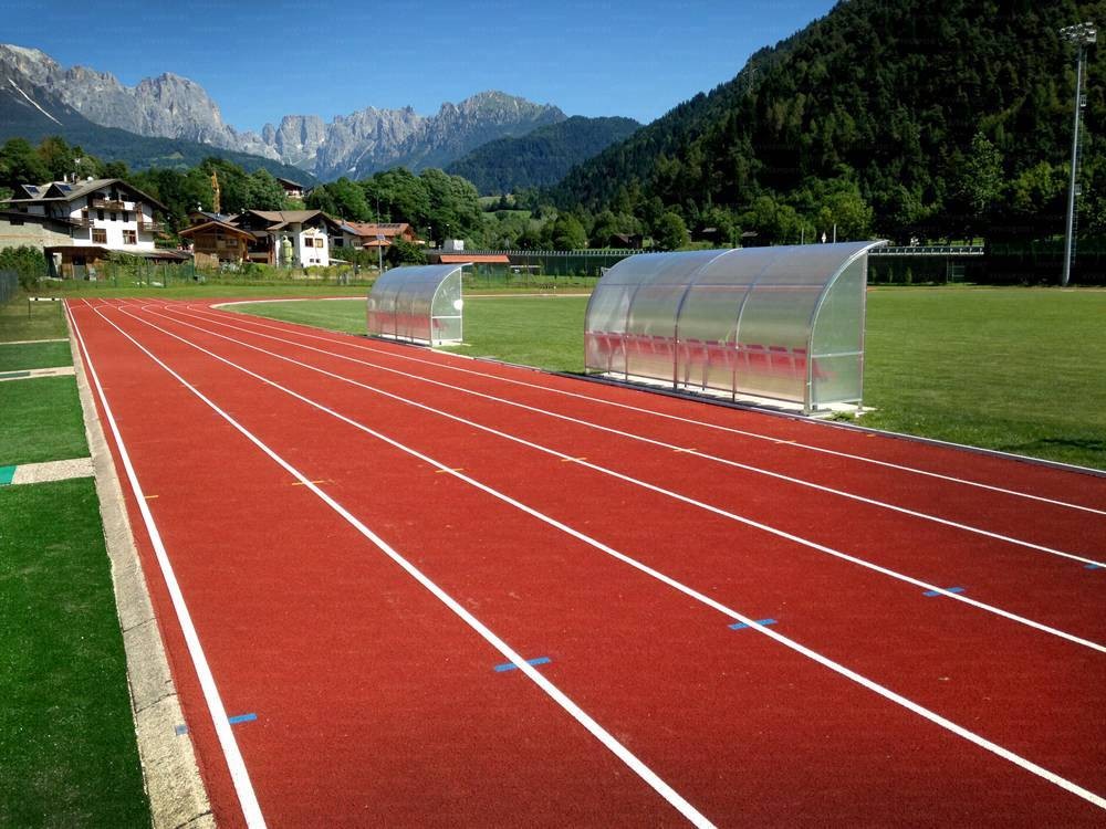 Panchina Mod Standard Da 9m Copertura In Policarbonato Alveolato Art.6234