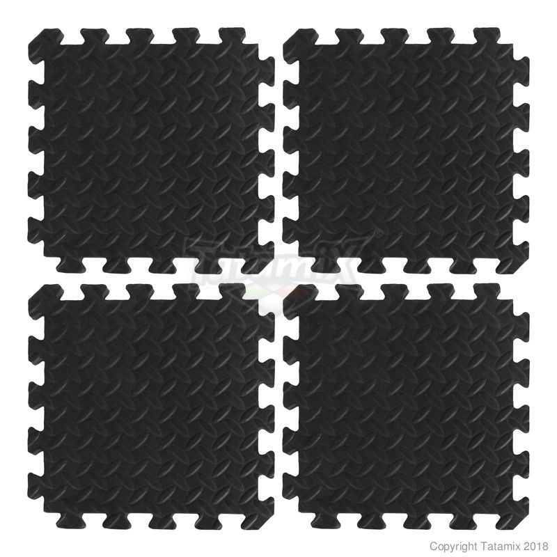 Tatami Puzzle EVA Kids Certificati 12+ Scuola 30x30x1cm MI30J Nero Quantità Minima Per La Vendita 100 Moduli
