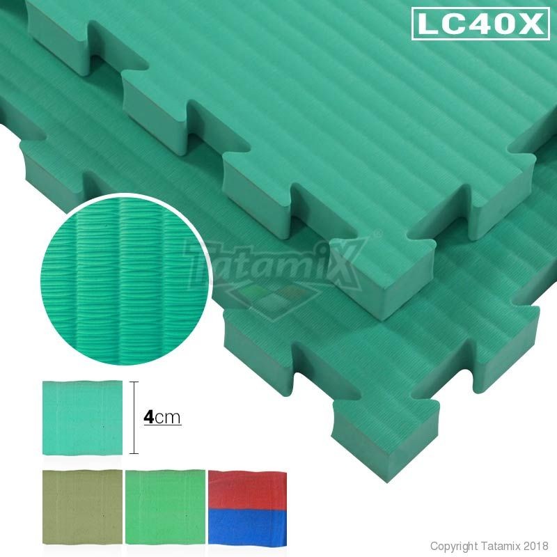 Tatami Eva Espansa LC40X Verde 100x100x4cm Quantità Minima Per La Vendita 6 Moduli