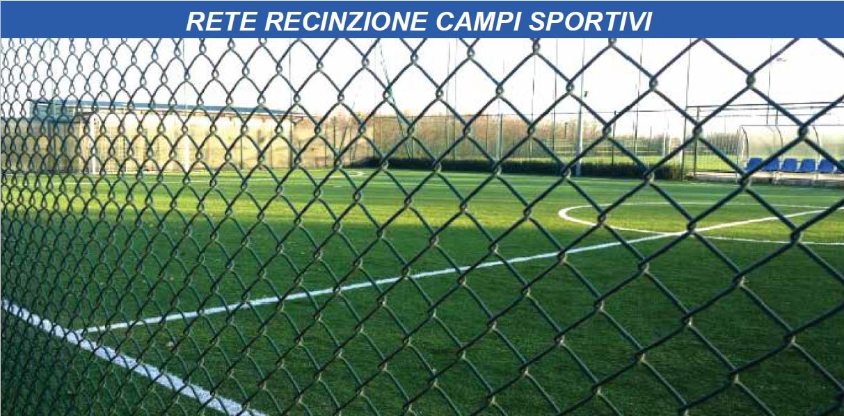 Rete Metallica Griglia Zincata e Plastificata H 2,50 filo 4,00 mm Campi Sportivi rotolo mtl 12,5 00102