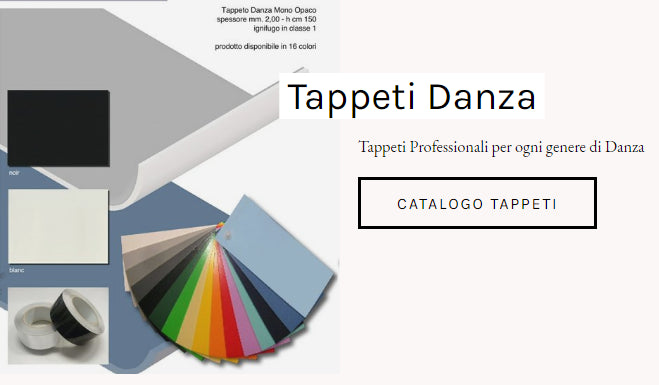 Tappeto Danza Pro15mm Mono Opaco PVC rotoli 25x2 mt