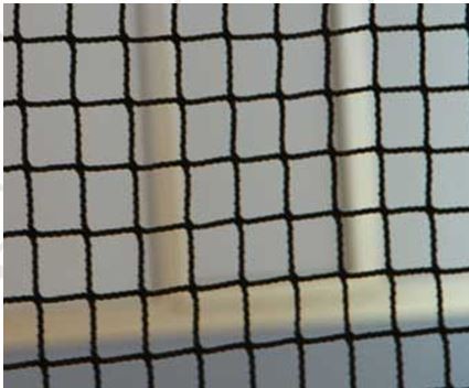 Rete Protezione Delimitazione Campi Sportivi Art. 52N -Maglia 45 mm colore Nero