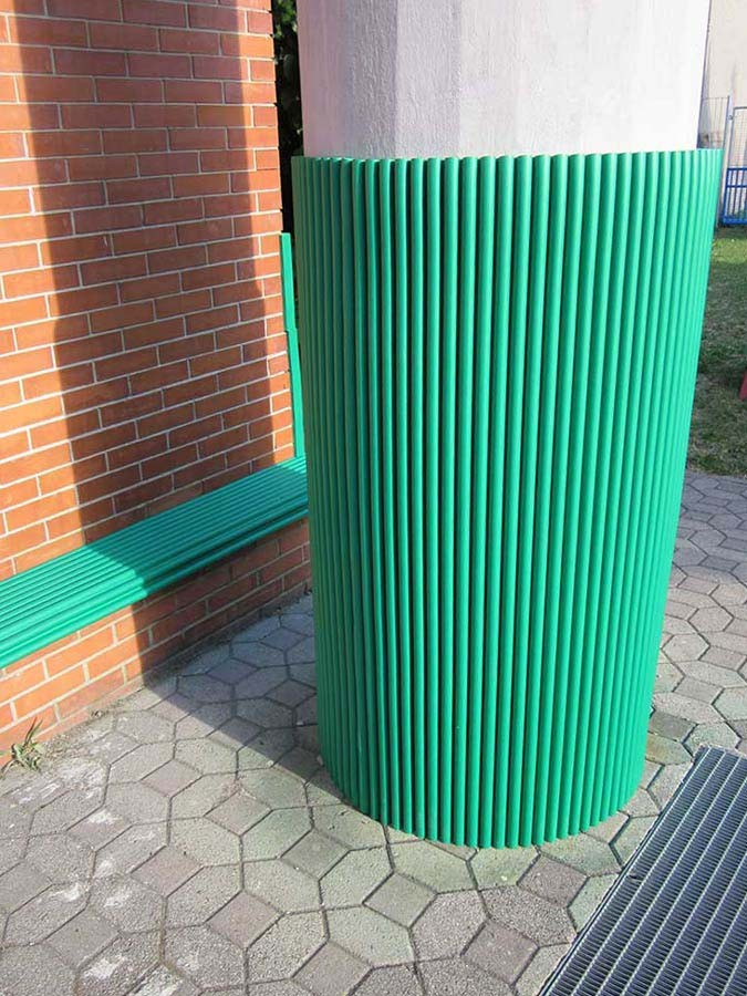 Protezioni antitrauma colonne impianti sportivi ONDA o MAXI ONDA