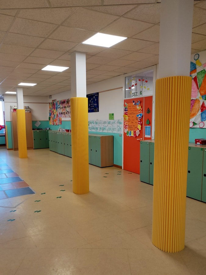 Protezioni antitrauma colonne impianti sportivi ONDA o MAXI ONDA