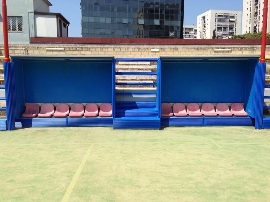 Protezioni panchine atleti
