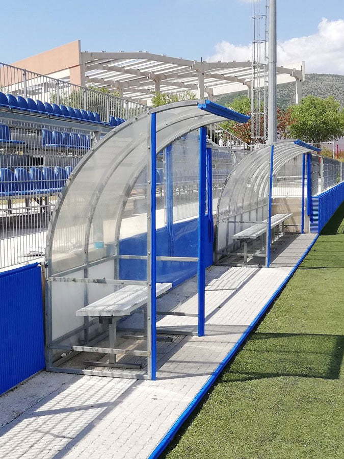 Protezioni panchine atleti