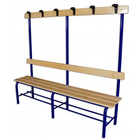 Panchina 1.5m Seduta Schienale Appendiabiti S07308