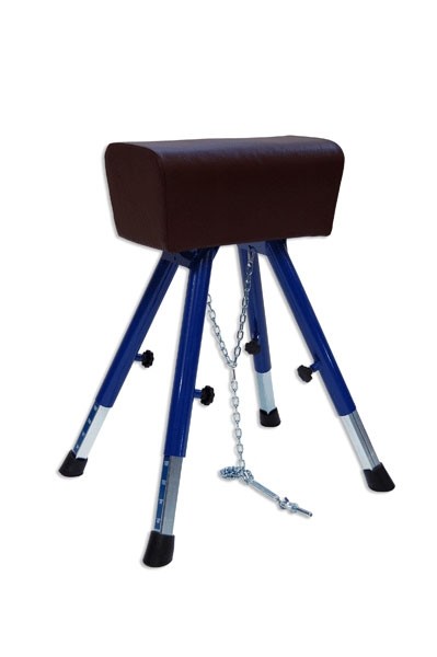 Cavallina regolamentare, rivestita di cuoio sintetico, altezza regolabile (alta) S00125