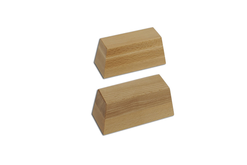 Coppia ceppi Baumann di legno massiccio verniciato S00304