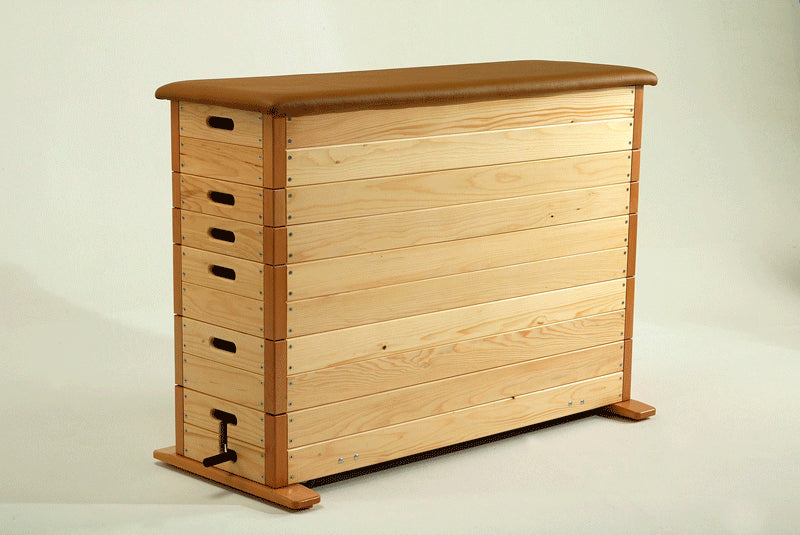 Plinto verticale di legno a 5 cassoni S00960