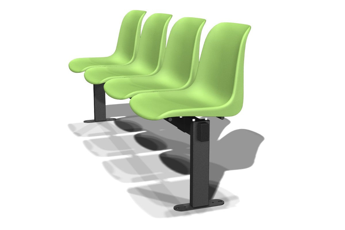 Panca Helene in polipropilene seduta ignifuga 4 posti Art1254IN