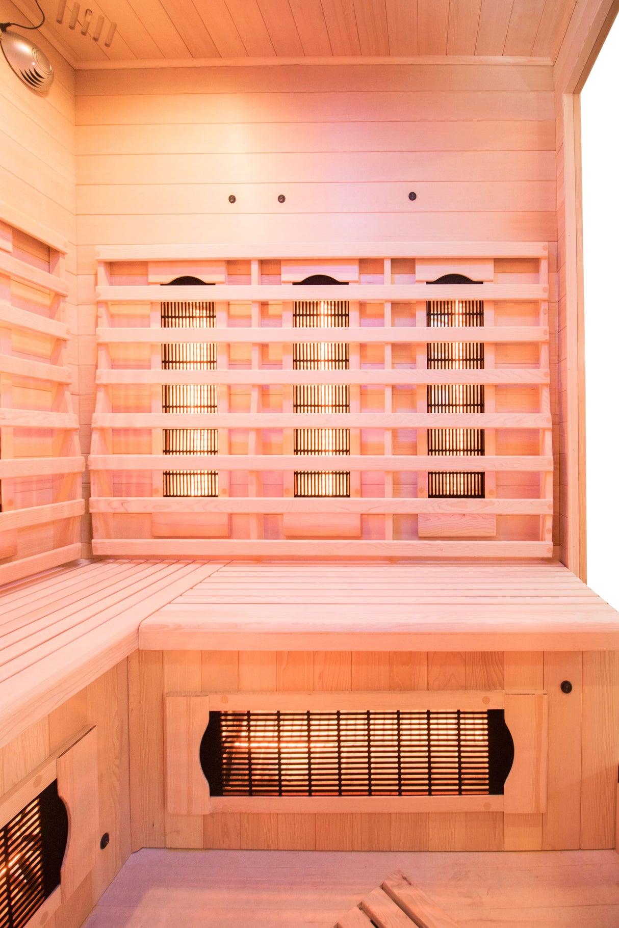 Sauna infrarossi al quarzo Apollon 3-4 posti angolare Cod. SN-APOLLON-Q3C