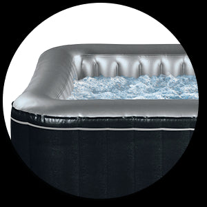 Vasca idromassaggio gonfiabile Aspen 4 Posti Nera New 2022