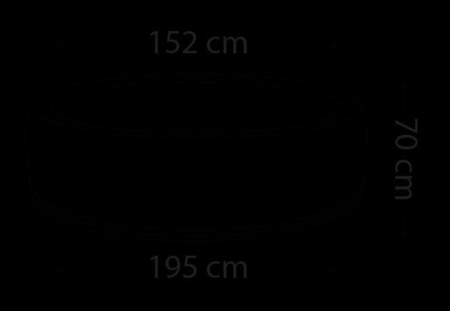 Spa Gonfiabile Boa Nera 5/6 posti Netspa