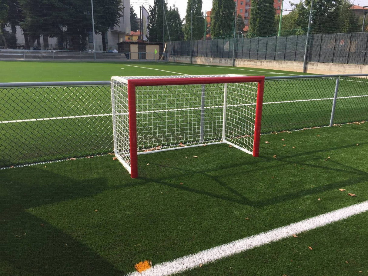 Coppia porte mini calcio cm 170x105 in alluminio mobili reti incluse art 6008 VIV