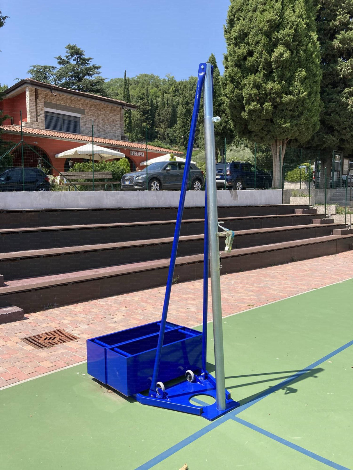 Impianto pallavolo trasportabile a traliccio Art 5021 In acciaio