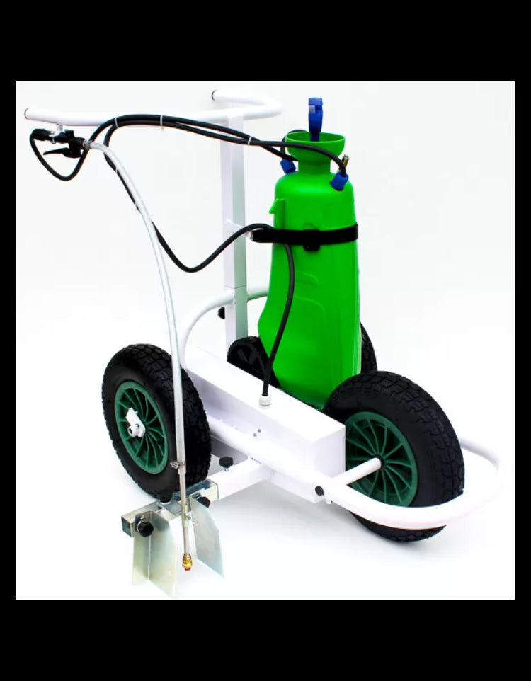 Carrello segnacampo a vernice ecologica con pompa a caricamento automatico di pressione S04575