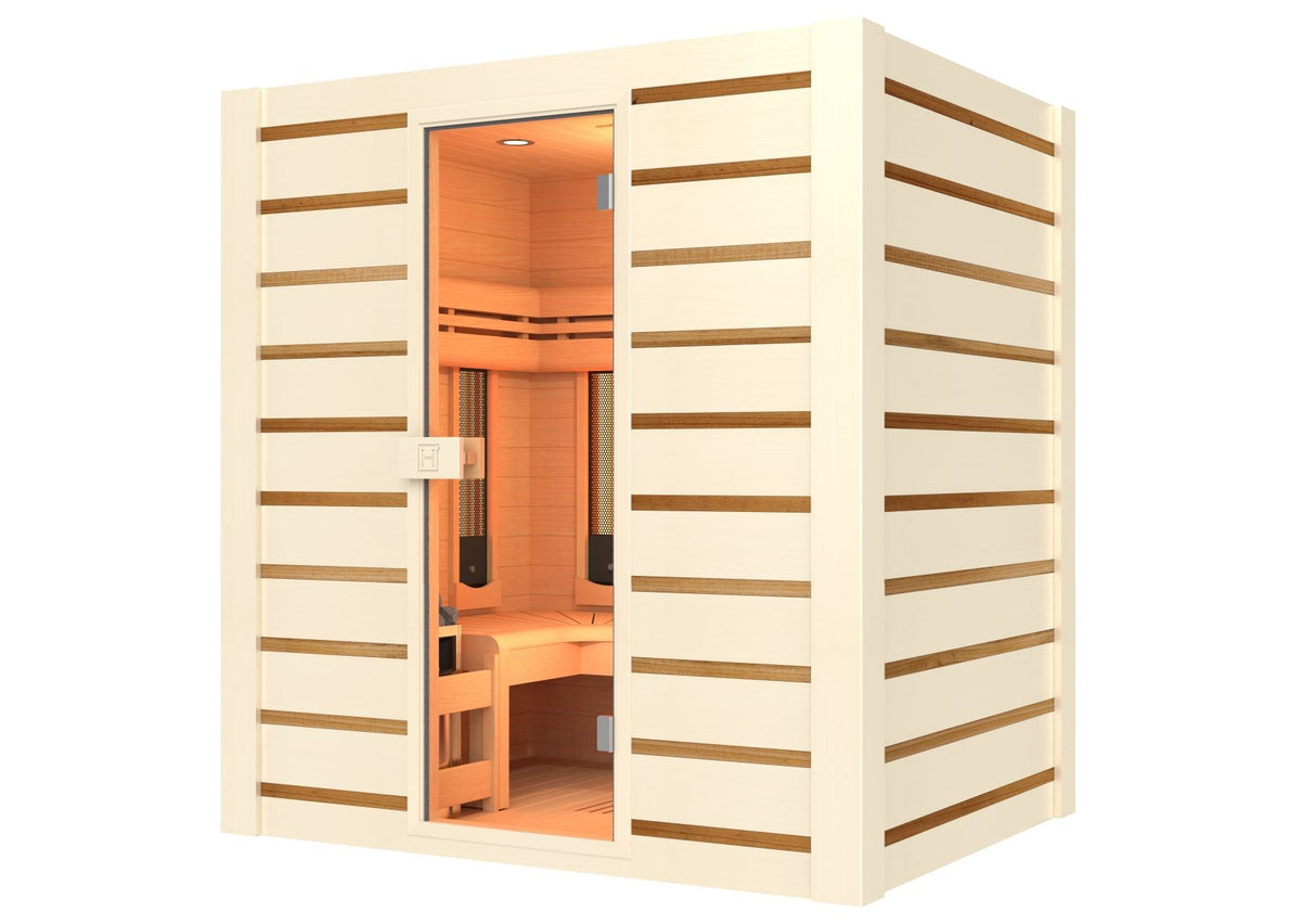 Sauna Ibrida Combinata da 4,5 kW Cod. HL-HC04PK con pietre incluse