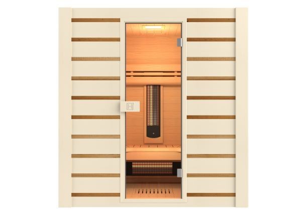 Sauna Ibrida Combinata da 4,5 kW Cod. HL-HC04PK con pietre incluse