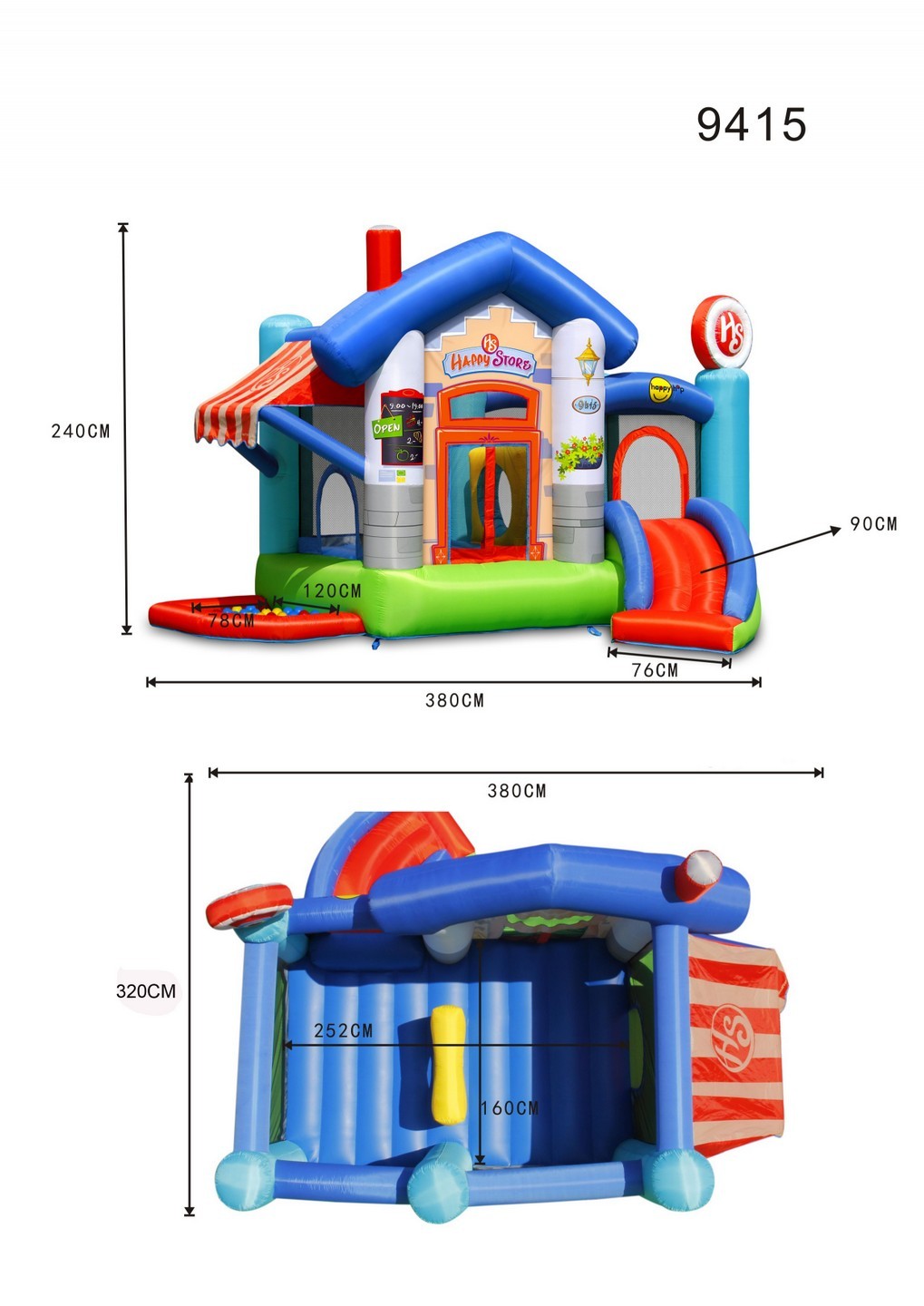 Gonfiabile Happy Air Happy store Art. 9415