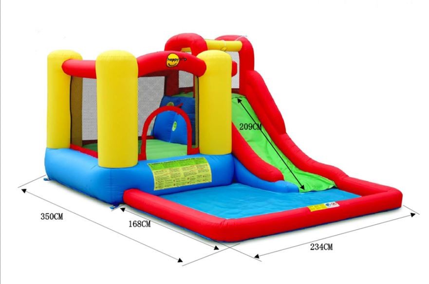 Gonfiabile Happy Air Salta & Splash con cannone Art. 9271N In Esaurimento