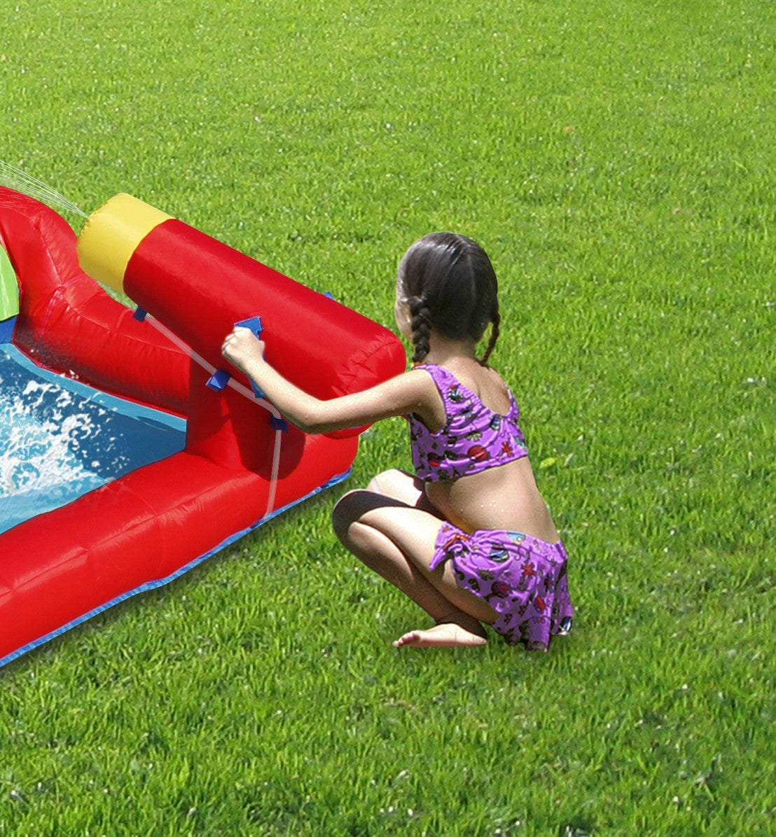 Gonfiabile Happy Air Salta & Splash con cannone Art. 9271N In Esaurimento