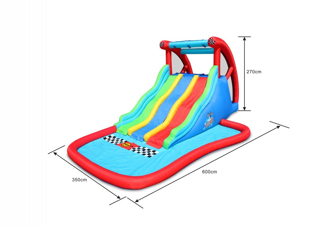 Gonfiabile Happy Air Triple Racing Thunder Art. 9248