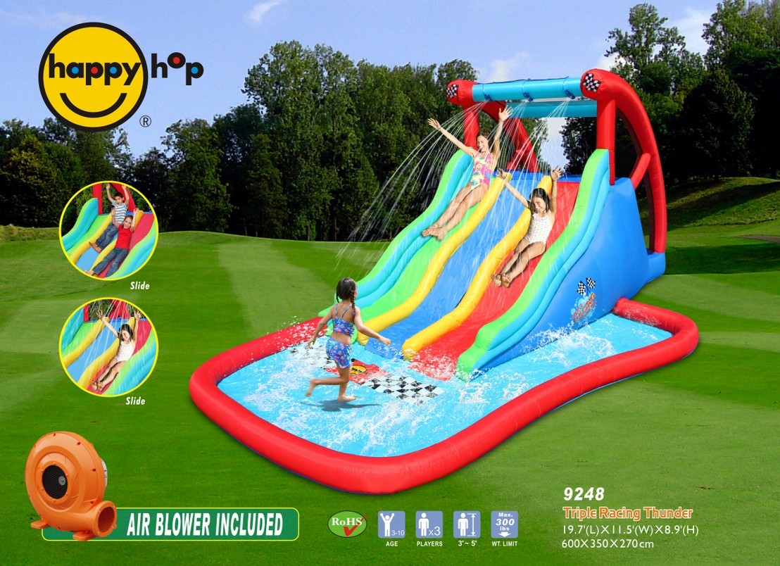 Gonfiabile Happy Air Triple Racing Thunder Art. 9248